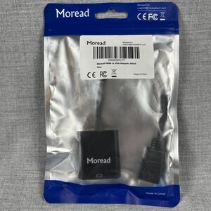 Moread HDMI to VGA Gold-Plated HDMI to VGA Adapter (Male to Female) for Computer